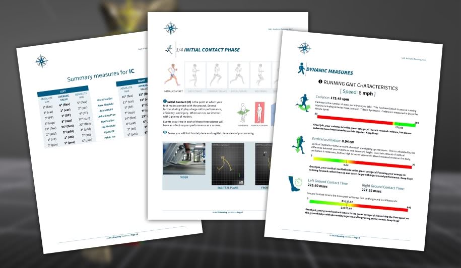 Runner recommends 3D Motion Analysis Reports